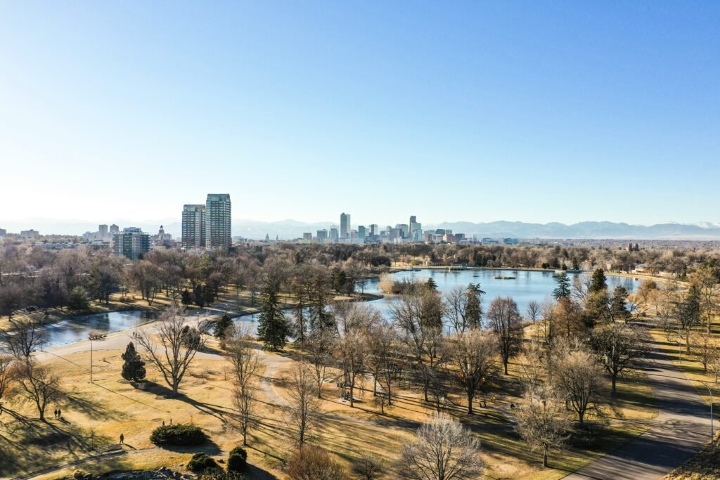 City Park de Denver visto desde arriba