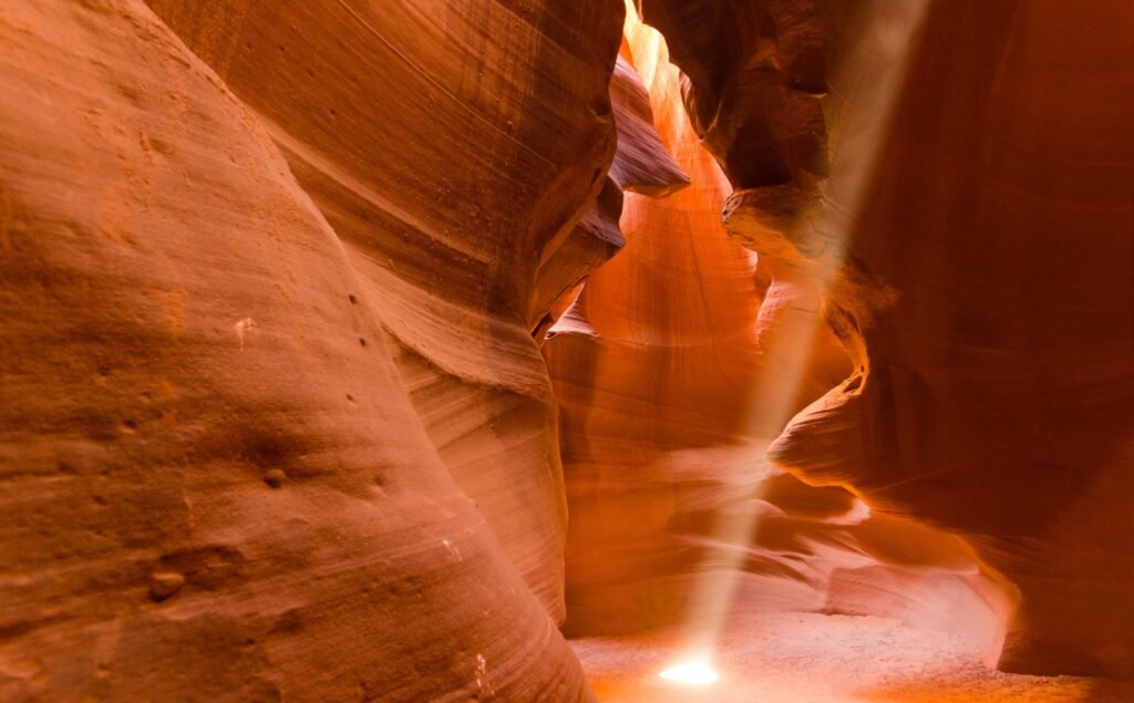 La arena y la luz generan unas imágenes preciosas en Antelope Canyon