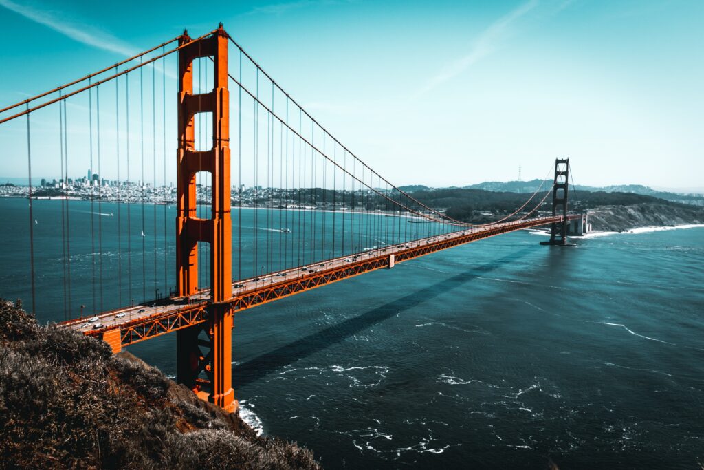 Puente Golden Gate de San Francisco, en día soleado