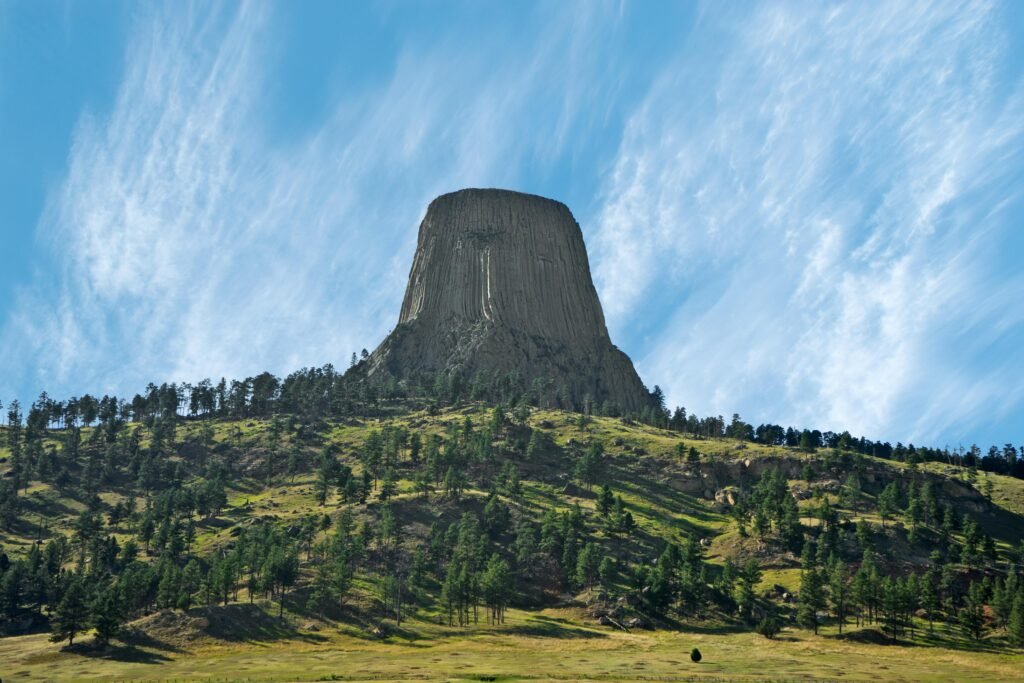 VIsta del monolito Devils Tower